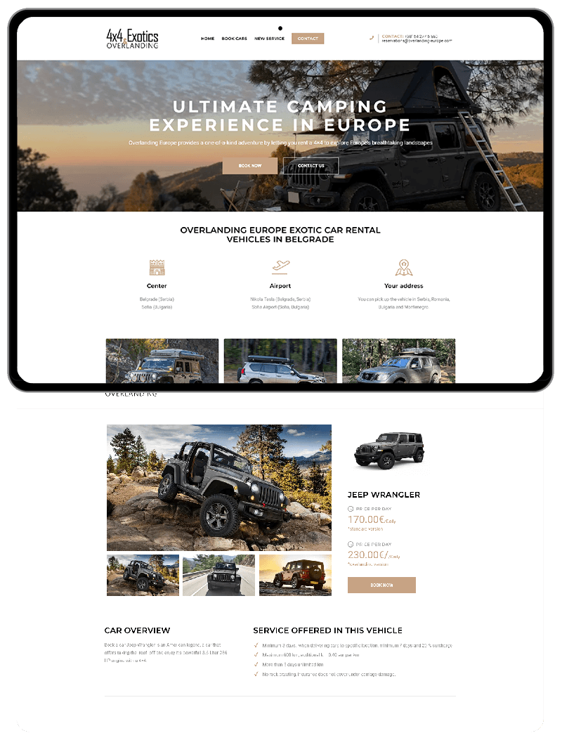 Kha Concepts Web Dizajn Rent a car Desktop