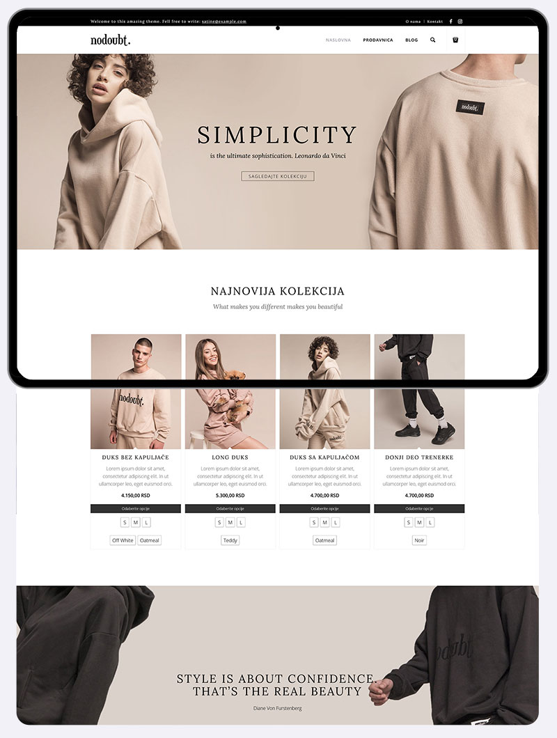 Kha Concepts Web Dizajn Wear Nodoubt Desktop